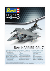 Manual Revell set 03887 Airplanes BAe Harrier GR. 7