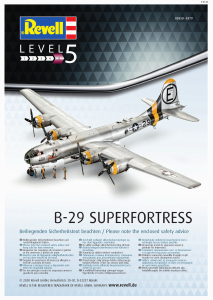 Manual Revell set 03850 Airplanes B-29 Superfortress