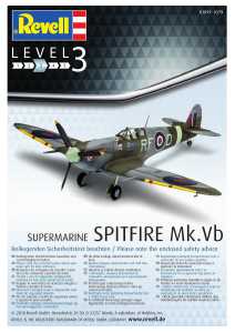 Manual Revell set 03897 Airplanes Spitfire Mk.Vb