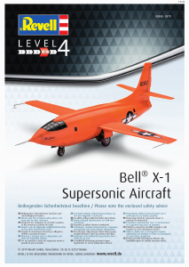 Manual Revell set 03888 Airplanes Bell X-1