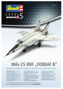 Manual Revell set 03931 Airplanes MiG-25 RBT Foxbat B