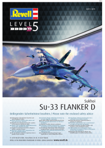 Manual Revell set 03911 Airplanes Su-33 Flanker D