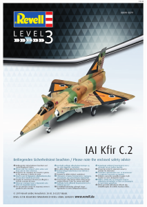 Manual Revell set 03890 Airplanes IAI Kfir C.2