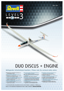 Manual Revell set 03961 Airplanes Duo Discus