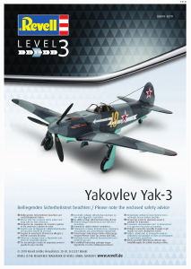 Manual Revell set 03894 Airplanes Yakovlev Yak-3