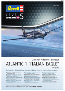 Manual Revell set 03845 Airplanes Atlantic 1 Italian Eagle