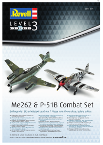 Manual Revell set 03711 Airplanes Me262 & P-51B Combat Set