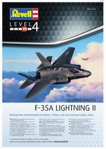 Manual Revell set 03868 Airplanes F-35A Lightning II
