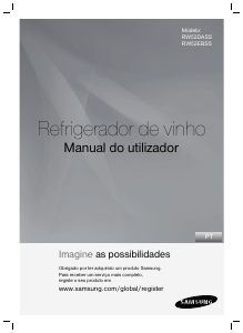 Manual Samsung RW52EBSS Cave de vinho