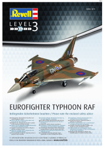 Manual Revell set 03900 Airplanes Eurofighter Typhoon RAF