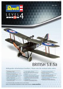 Manual Revell set 03907 Airplanes British S.E.5a