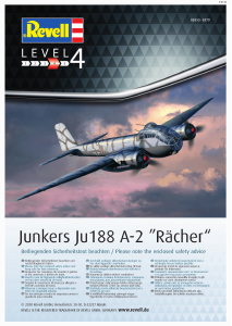 Manual Revell set 03855 Airplanes Junkers Ju188 A-2 Racher