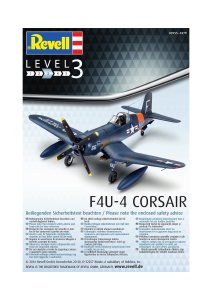 Manual Revell set 03955 Airplanes F4U-4 Corsair