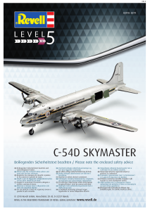 Manual Revell set 03910 Airplanes C-54D Skymaster