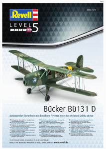 Manual Revell set 03886 Airplanes Bucker Bu131 D