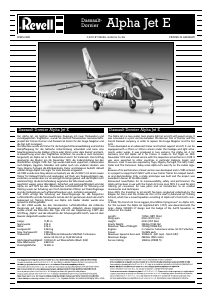 Manual Revell set 03995 Airplanes Alpha Jet E