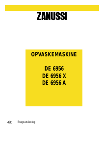 Brugsanvisning Zanussi DE6956X Opvaskemaskine