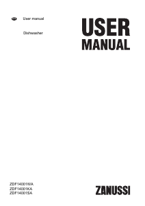 Manual Zanussi ZDF14001KA Dishwasher