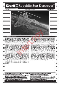Manual Revell set 04860 Star Wars Republic Star Destroyer