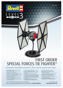 Manual Revell set 06745 Star Wars First ORder Special Forces TIE Fighter