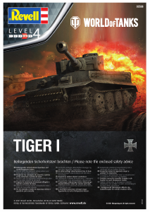 Manual Revell set 03508 World of Tanks Tiger I