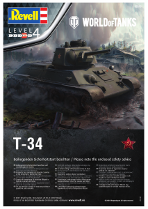 Manual Revell set 03510 World of Tanks T-34
