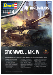Manual Revell set 03504 World of Tanks Cromwell Mk. IV