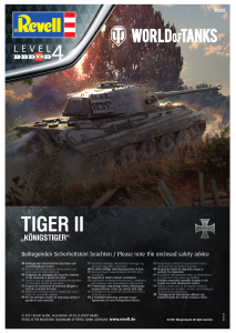 Manual Revell set 03503 World of Tanks Tiger II