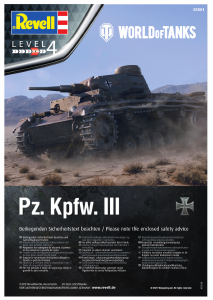 Manual Revell set 03501 World of Tanks Pz. Kpfw. III