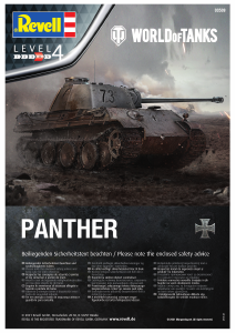 Manual Revell set 03509 World of Tanks Panther