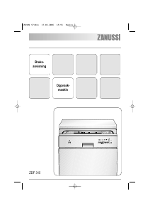 Bruksanvisning Zanussi ZDF315X Oppvaskmaskin