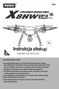 Instrukcja Syma X8HW Dron