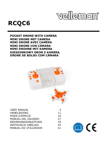 Manual de uso Velleman RCQC6 Drone