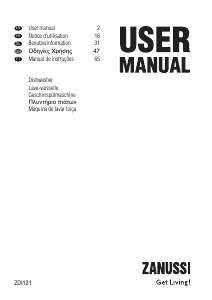 Manual Zanussi ZDI121X Máquina de lavar louça