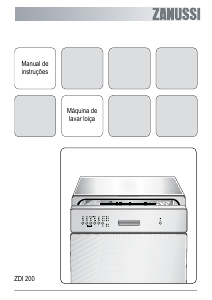 Manual Zanussi ZDI200N Máquina de lavar louça