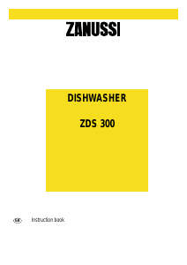 Manual Zanussi ZDS300 Dishwasher