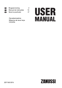 Manual Zanussi ZDT16012FA Máquina de lavar louça