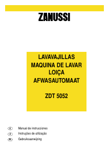 Manual de uso Zanussi ZDT5052 Lavavajillas