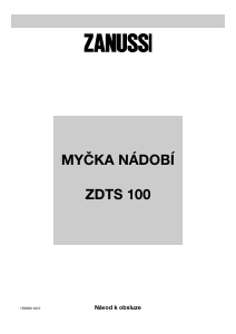 Manuál Zanussi ZDTS100 Myčka na nádobí