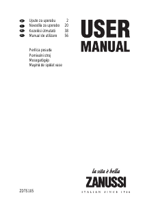 Manual Zanussi ZDTS105 Maşină de spălat vase