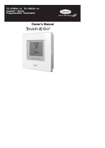 Manual Carrier TC-PHP01-A Thermostat