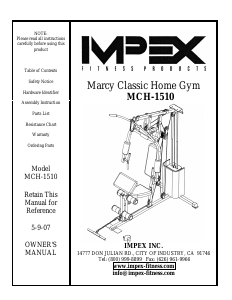 Manual Impex MCH-1510 Multi-gym