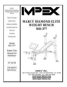 Manual Impex MD-377 Multi-gym