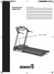 Manual Bremshey Treadline Ambition Treadmill