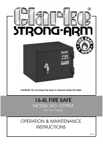 Manual Clarke CFPSM Safe