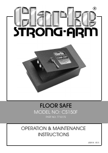 Manual Clarke CS150F Safe