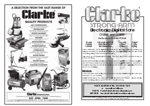 Manual Clarke CS250D Safe