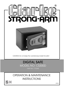 Manual Clarke CS300D Safe