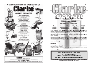 Handleiding Clarke CS550D Kluis
