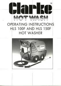 Manual Clarke HLS 150F Pressure Washer
